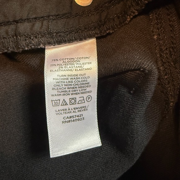 LOFT Curvy Skinny Mid Rise Black Denim Jeans Pants Women's Size 4 - Picture 14 of 16